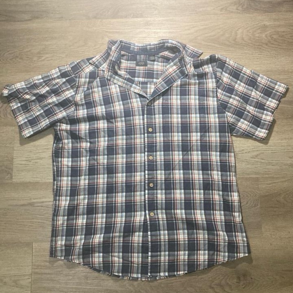 Boys + Arrows Blue Plaid Short Sleeve Shirt